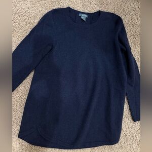 100% cashmere navy sweater